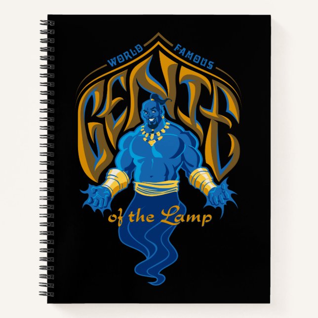 Carnet Aladdin | Génie de la Lampe célèbre dans le monde (Devant)