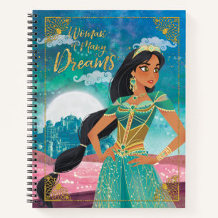 Carnet Aladdin Jasmine "Femme de nombreux rêves"