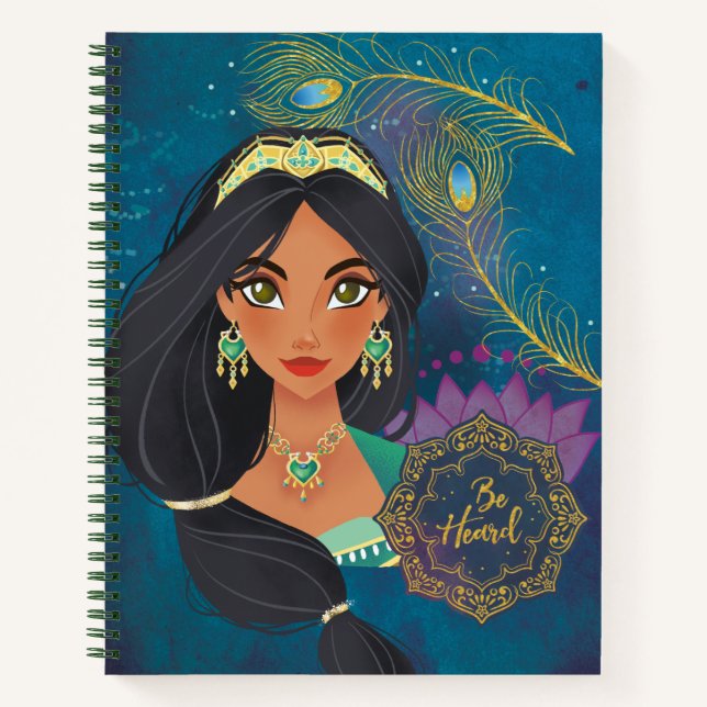 Carnet Aladdin | Jasmine "Soyez entendu" (Devant)