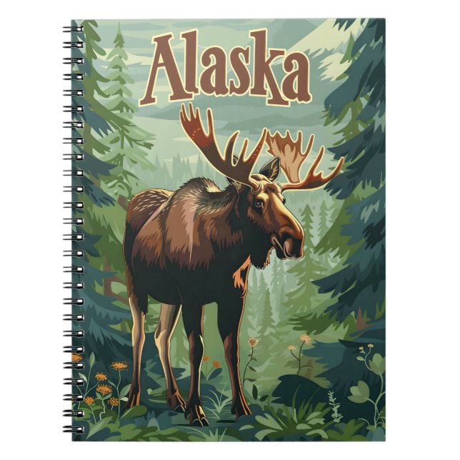 Carnet Alaska Moose (Devant)
