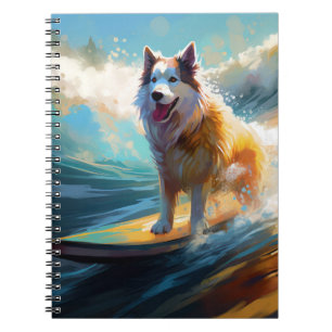 Carnet Alaskan Malamute Beach Surf Peinture