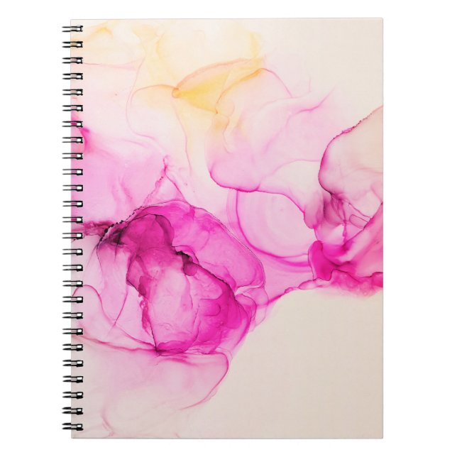 Carnet Alcool encre texture marine. L'art contemporain. (Devant)