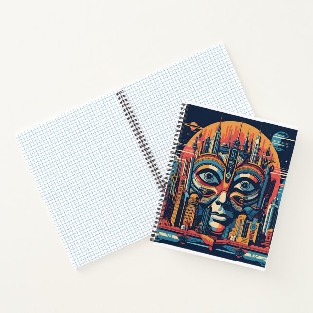 Carnet Alertes de ville à travers le café (Intérieur)