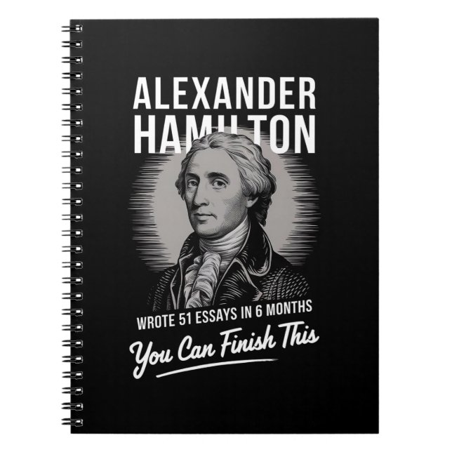 Carnet Alexander Hamilton A Écrit 51 Essais En 6 Mois (Devant)