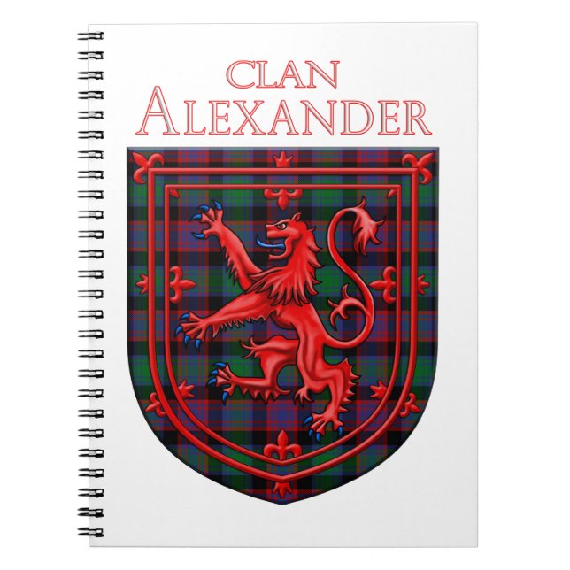 Carnet Alexander Hunting Tartan Scottish Plaid (Devant)