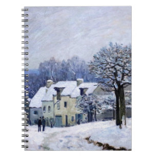 Carnet Alfred Sisley - Place Chenil à Marly, Effet Neige
