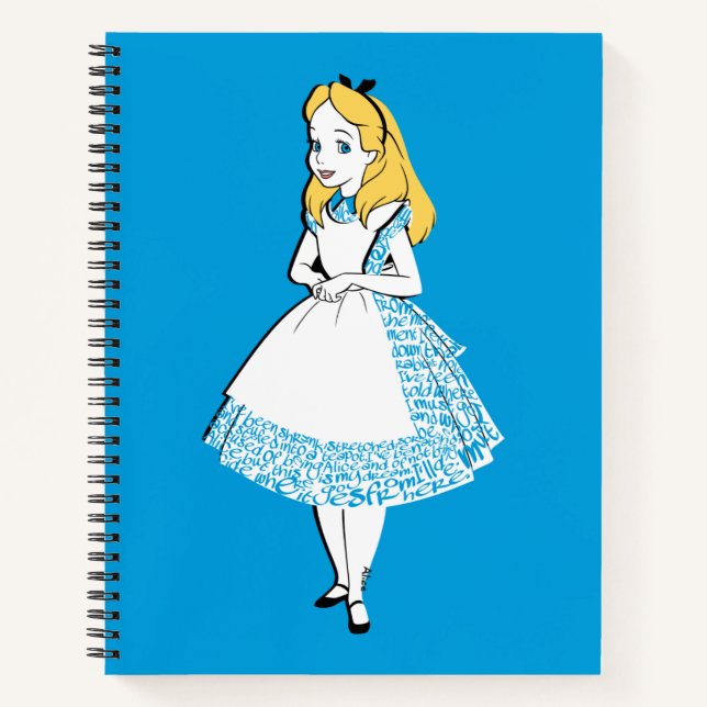 Carnet Alice Au Pays Des Merveilles | Alice Dans Le Texte (Devant)