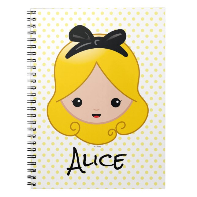 Carnet Alice au pays des merveilles | Alice Emoji (Devant)