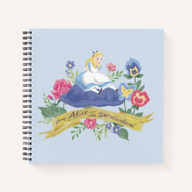 Carnet Alice Au Pays Des Merveilles | Alice en aquarelle (Devant)