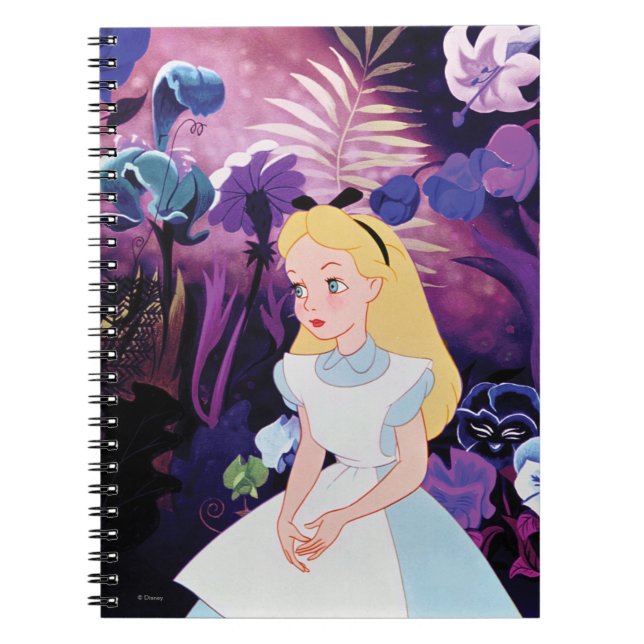 Carnet Alice au pays des merveilles Film de fleurs de jar (Devant)