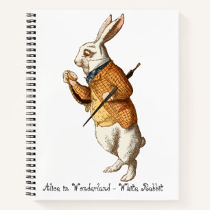 Carnet Alice au pays des merveilles - Lapin Blanc