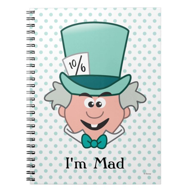 Carnet Alice au pays des merveilles | Mad Hatter Emoji (Devant)