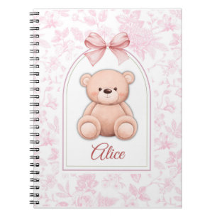 Carnet Alice Conception personnalisée d'ours en peluche