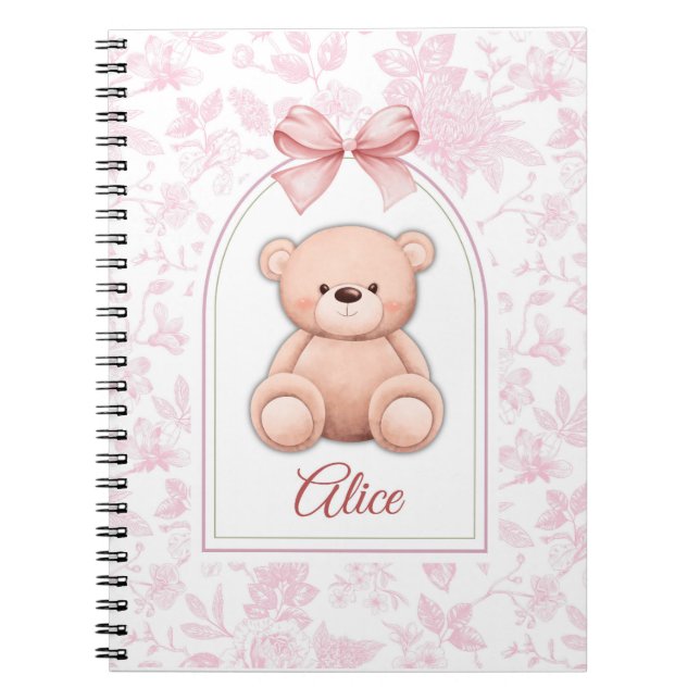 Carnet Alice | Conception personnalisée d'ours en peluche (Devant)