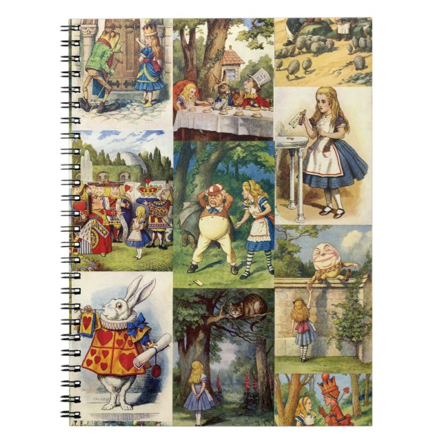 Carnet Alice en bloc - notes du pays des merveilles (Devant)