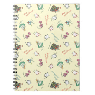 Carnet Alice In Wonderland et ses amis   MOTIF