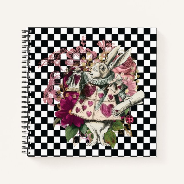 Carnet Alice moderne au pays des merveilles Rabbit (Devant)