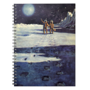 Carnet Aliens astronautes de science-fiction vintage sur 