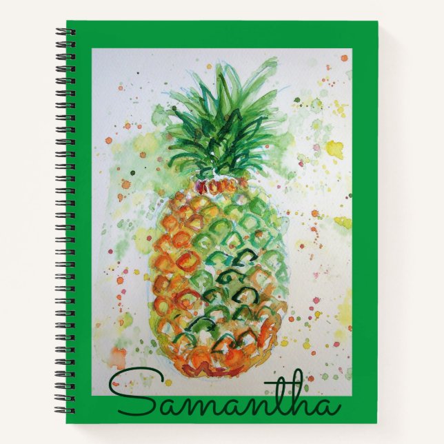 Carnet Alimentation de fruits d'ananas Filles tropicales  (Devant)