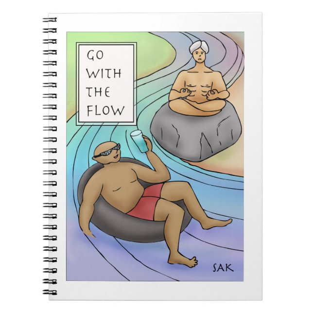 Carnet Aller Avec Le Flux (Devant)