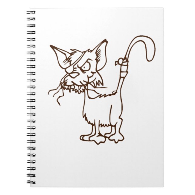 Carnet Alley Chat Tough Kitty Cool Drôle Tom Cartoon (Devant)