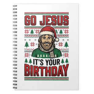 Carnet Allez Jésus Noël Anniversaire Vintage Chemise
