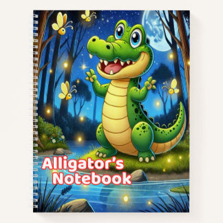 Carnet Alligator’s Notebook/Cute School Notebook for Kids