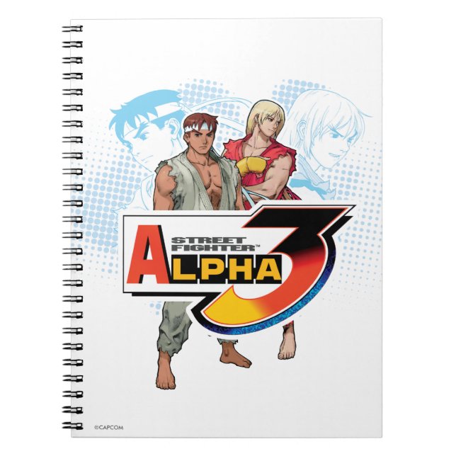 Carnet Alpha 3 Ken et Ryu de Street Fighter (Devant)