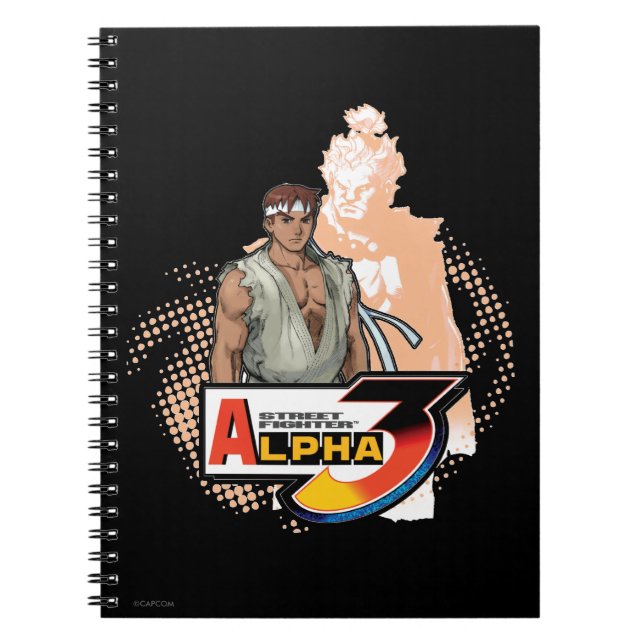 Carnet Alpha 3 Ryu et Akuma 2 de Street Fighter (Devant)