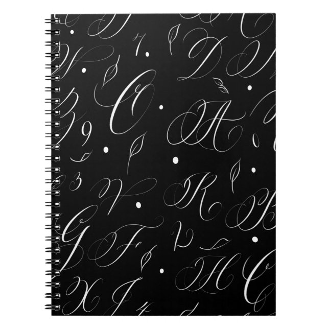 Carnet alphabet de calligraphie (Devant)