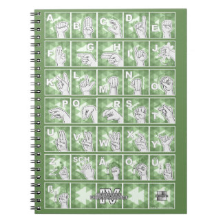 Carnet Alphabet digital allemand 4 - vert /