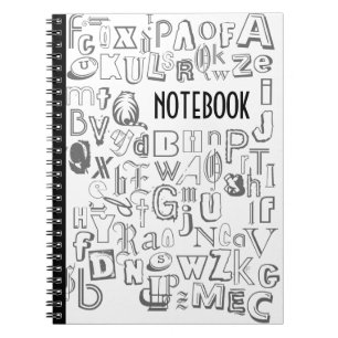 Carnet alphabet (noir)