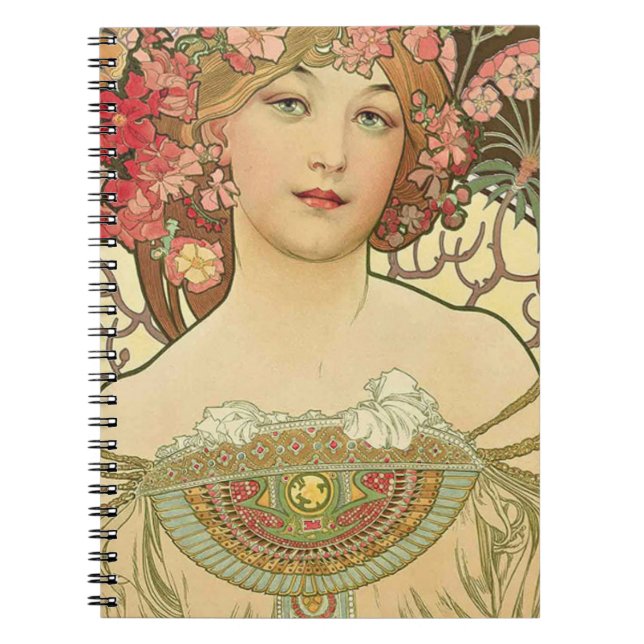 Carnet Alphonse Mucha – Maître Art Nouveau (Devant)