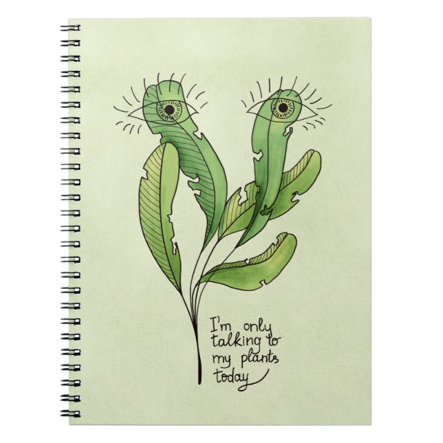 Carnet Amant plante jeu de mots drôle introverti jardener (Devant)