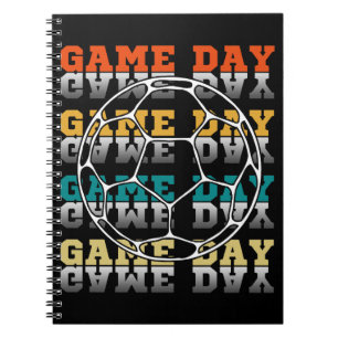 Carnet Amateur de football du jour de match Typographie d