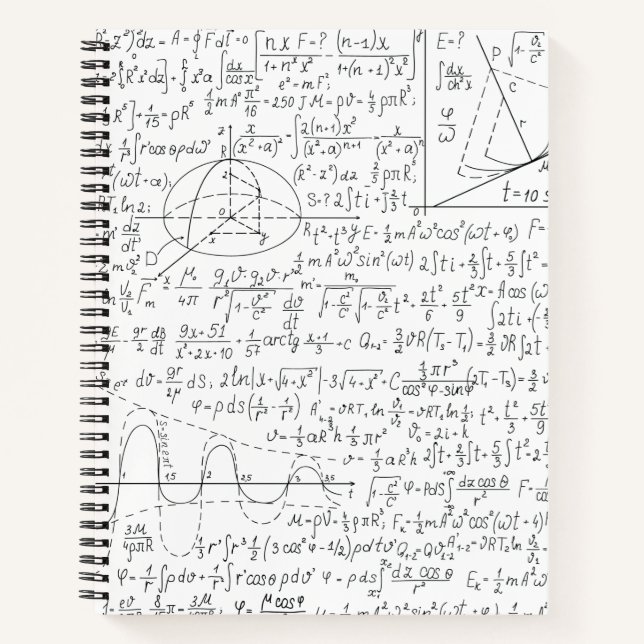 Carnet Amateurs mathématiques, Formule mathématiques, Gee (Devant)
