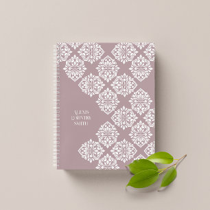 Carnet Ambiance Damas Abstraite géométrique (rose pâle)