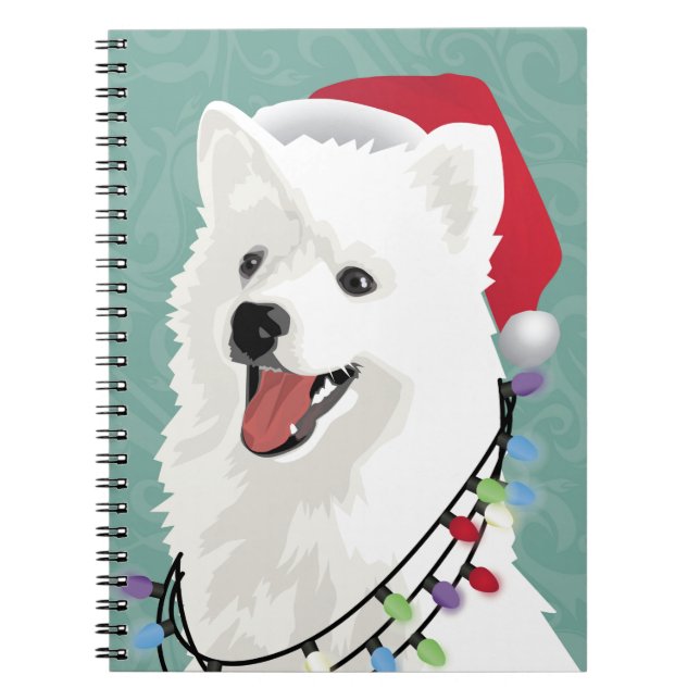 Carnet American Eskimo Samoyé mignon Chien Chien Chien Ch (Devant)
