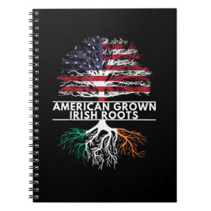 Carnet American Grown Irish Roots Flag Irlande ST. PATRIQ