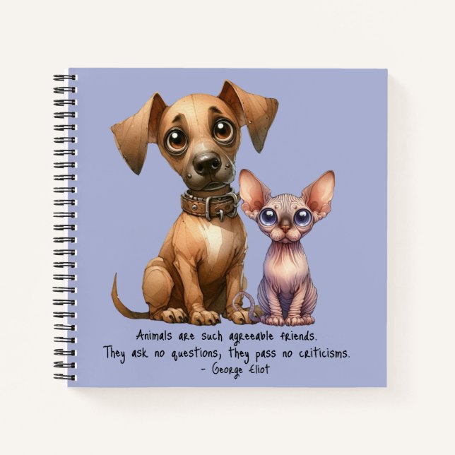 Carnet Amis - Animaux (Devant)