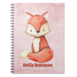 Carnet Amis de la forêt Renard mignon 