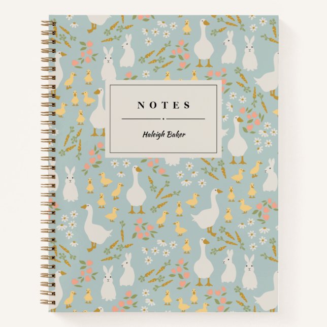 Carnet Amis du printemps personnalisés (Devant)
