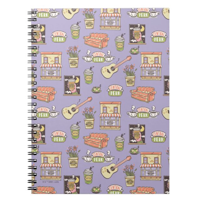 Carnet AMIS™ | Motif d'icône violet (Devant)