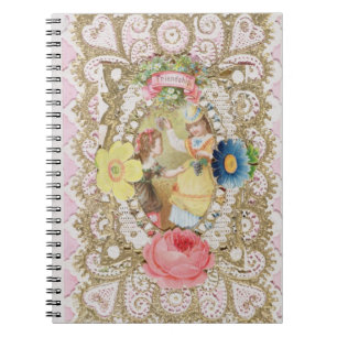 Carnet Amitié, carte de Valentine, c.1870 (litho o de