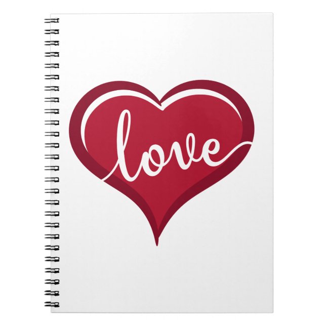 Carnet amour dans les valentines cardiaques (Devant)
