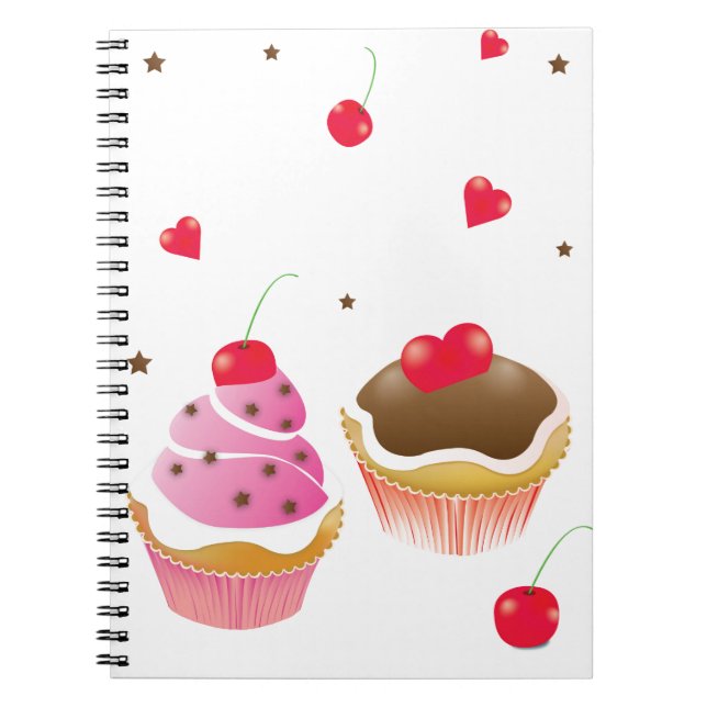 carnet "Amour de cupcakes" (Devant)