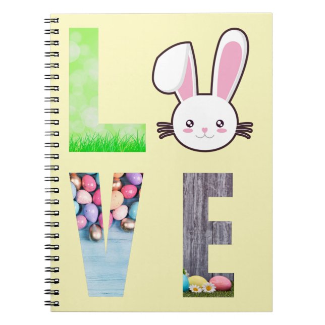 Carnet Amour Pâques - Lapin de Pâques - Oeuf de Pâques (Devant)