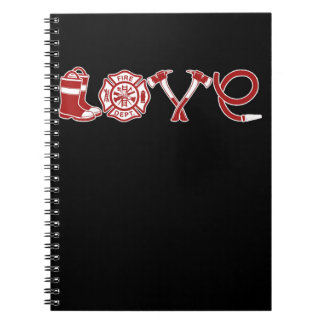 Carnet Amour Pompier Valentines Jour | Femme de pompier