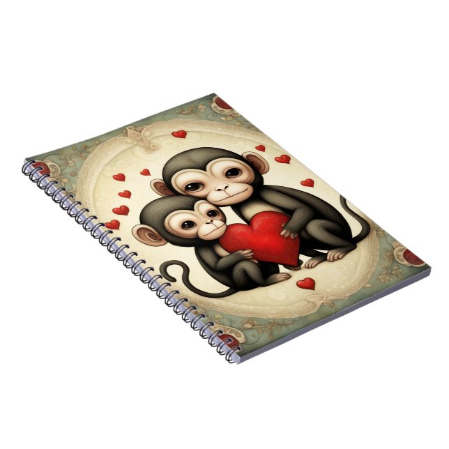 Carnet Amour singe (Côté Droit)