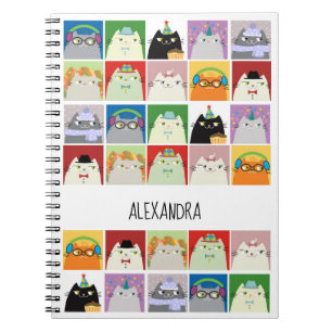 Carnet Amoureux des chats Cute Kawaii